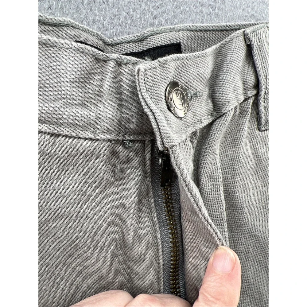 VTG Starex Jeans Boys Sz 16 Gray Carpenter Cotton Duck Ripstop